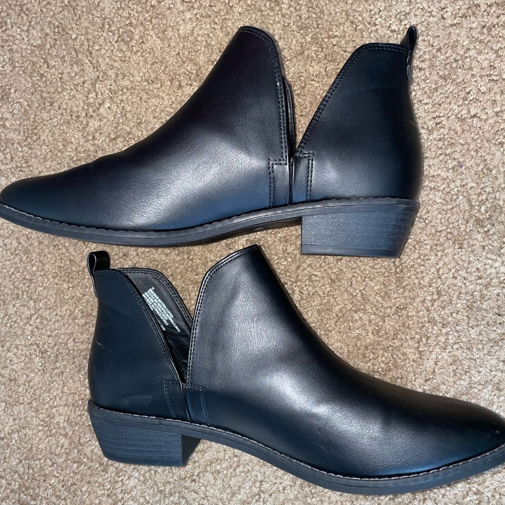 Black mules only worn around the house
